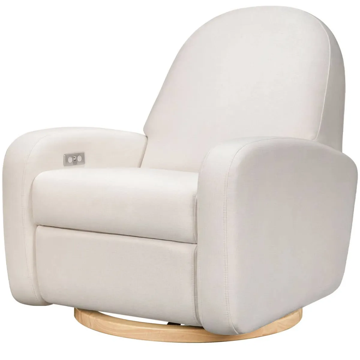 Motorized Gliders|Gliders-Babyletto Nami Electronic Glider Recliner with USB (Eco-Performance) Cream
