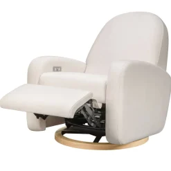 Motorized Gliders|Gliders-Babyletto Nami Electronic Glider Recliner with USB (Eco-Performance) Cream