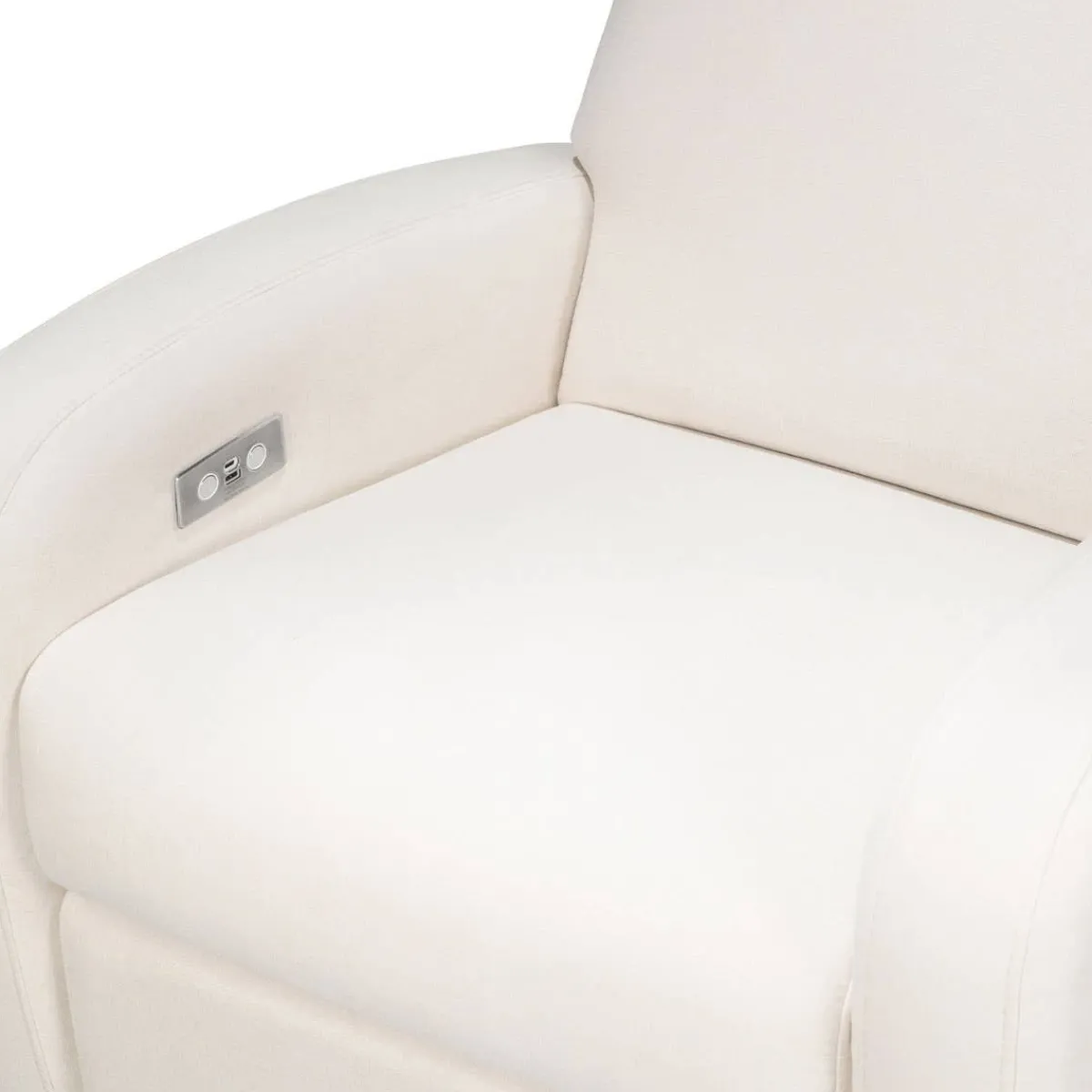 Motorized Gliders|Gliders-Babyletto Nami Electronic Glider Recliner with USB (Eco-Performance) Cream