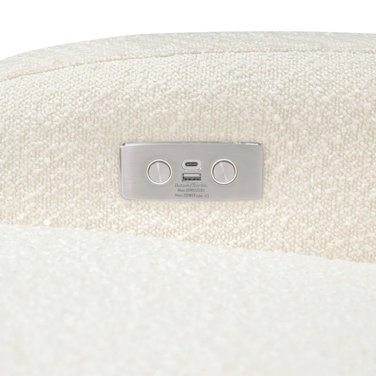 Motorized Gliders|Gliders-Babyletto Nami Electronic Glider Recliner with USB (Boucle)