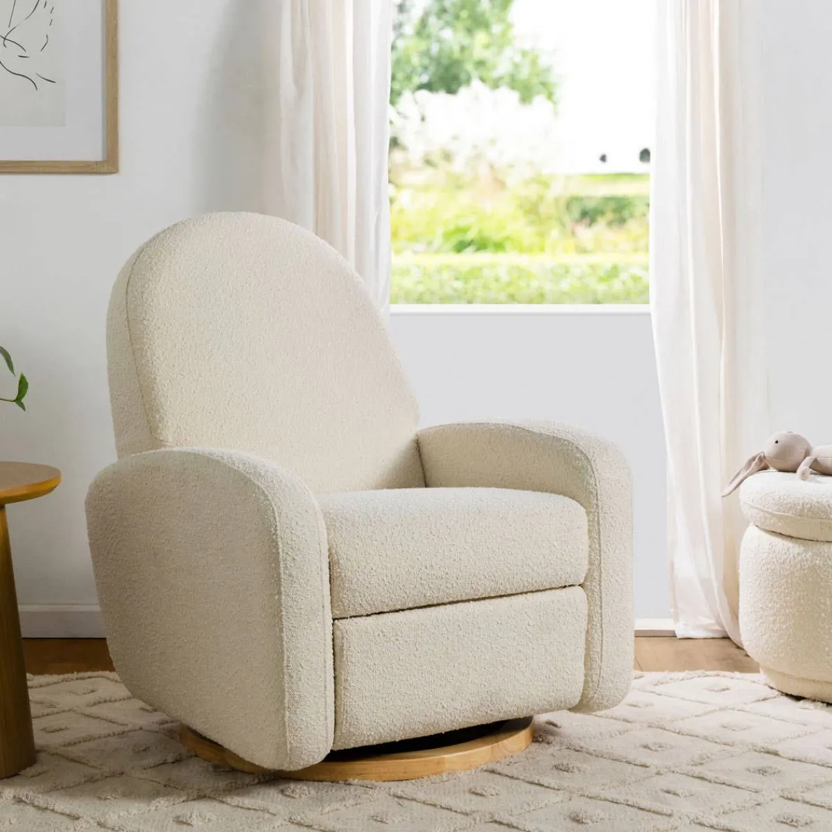 Motorized Gliders|Gliders-Babyletto Nami Electronic Glider Recliner with USB (Boucle)