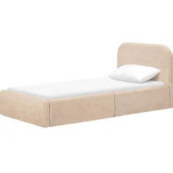 Twin Beds + Trundles-Babyletto Nara Twin Bed (Shearling)