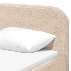 Twin Beds + Trundles-Babyletto Nara Twin Bed (Shearling)