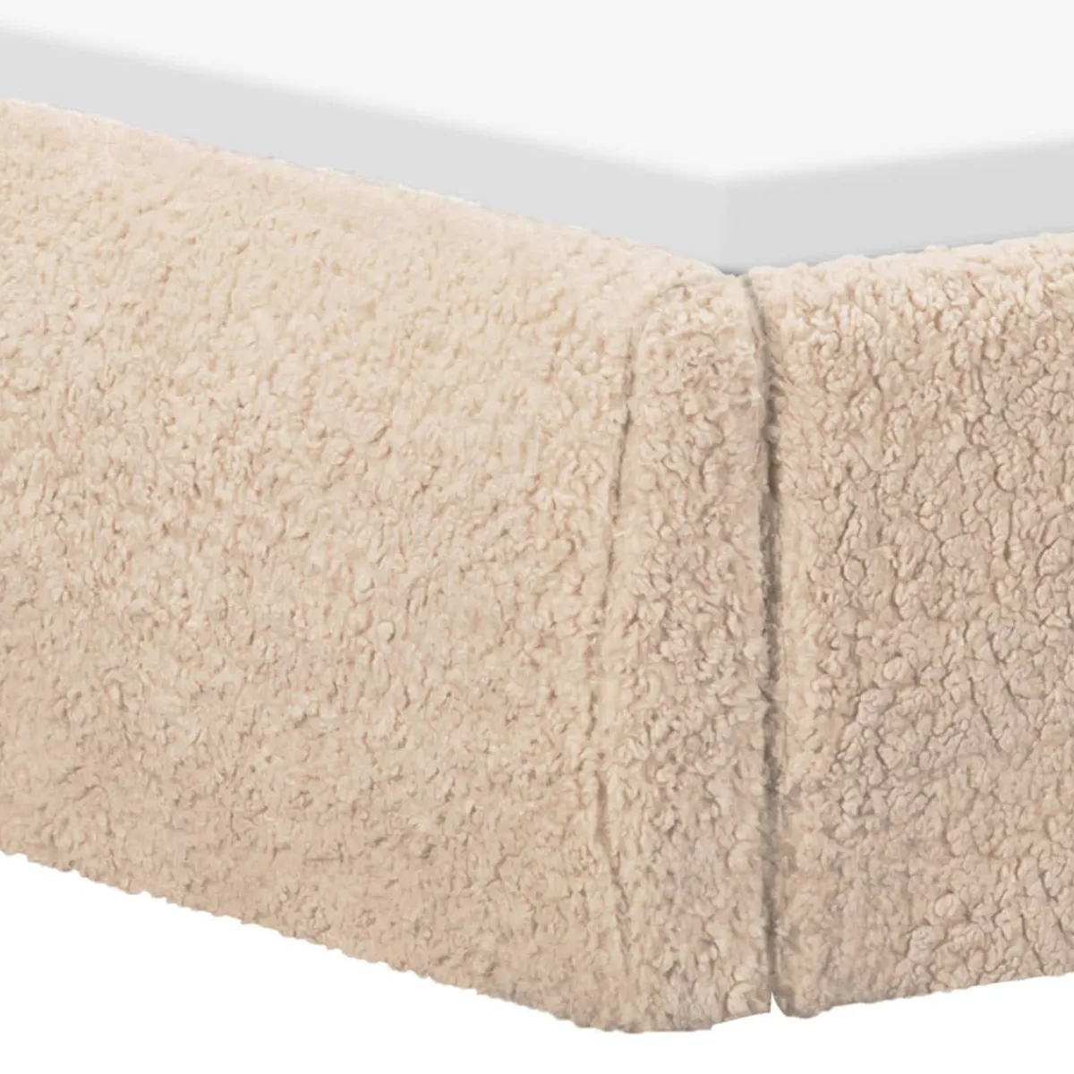Twin Beds + Trundles-Babyletto Nara Twin Bed (Shearling)