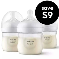 Baby Bottle Sets|Baby Bottles-Philips Avent Natural Bottle (4 oz, 3 Pack)