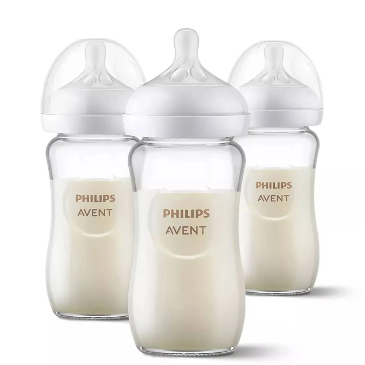 Baby Bottle Sets|Glass Baby Bottles-Philips Avent Natural Glass Bottle (8 oz, 3 Pack)