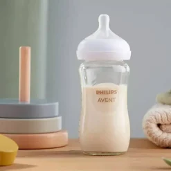 Baby Bottle Sets|Glass Baby Bottles-Philips Avent Natural Glass Bottle (8 oz, 3 Pack)