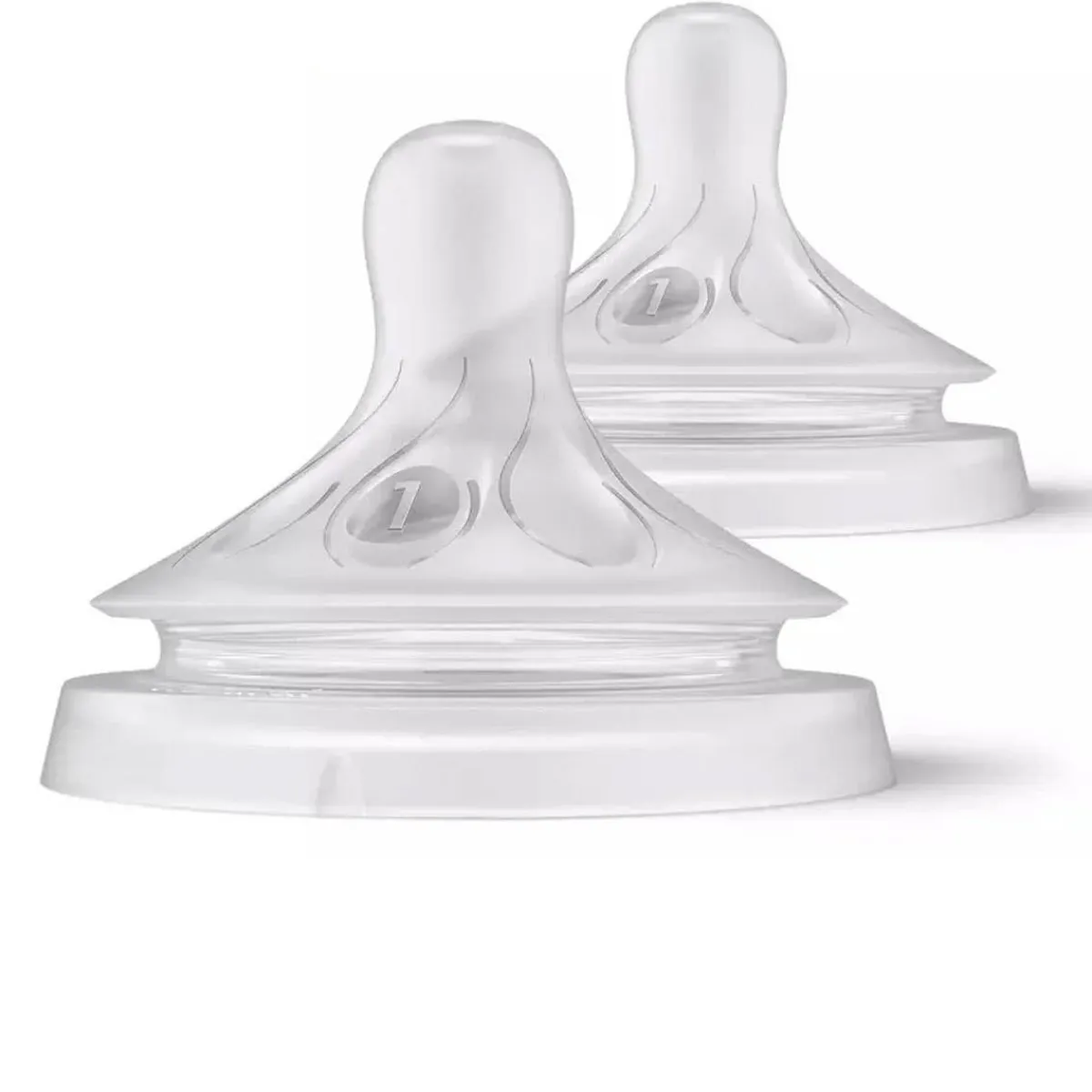 Nipples + Bottle Accessories-Philips Avent Natural Nipple - Flow 1 0m
