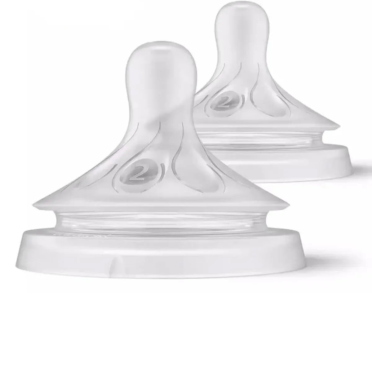 Nipples + Bottle Accessories-Philips Avent Natural Nipple - Flow 2 0m+