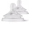 Nipples + Bottle Accessories-Philips Avent Natural Nipple - Flow 4 3m+