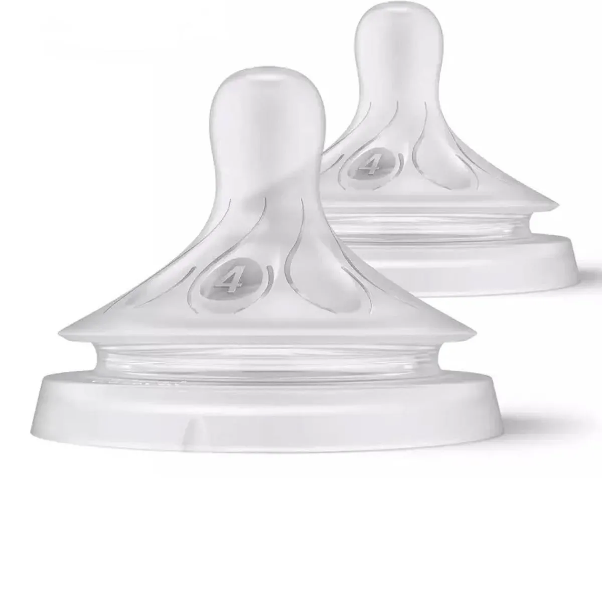 Nipples + Bottle Accessories-Philips Avent Natural Nipple - Flow 4 3m+