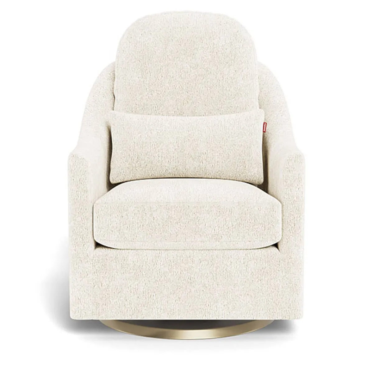 Gliders-Monte Design Nessa Glider - Faux Sheepskin with Swivel Base
