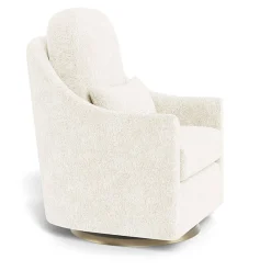 Gliders-Monte Design Nessa Glider - Faux Sheepskin with Swivel Base
