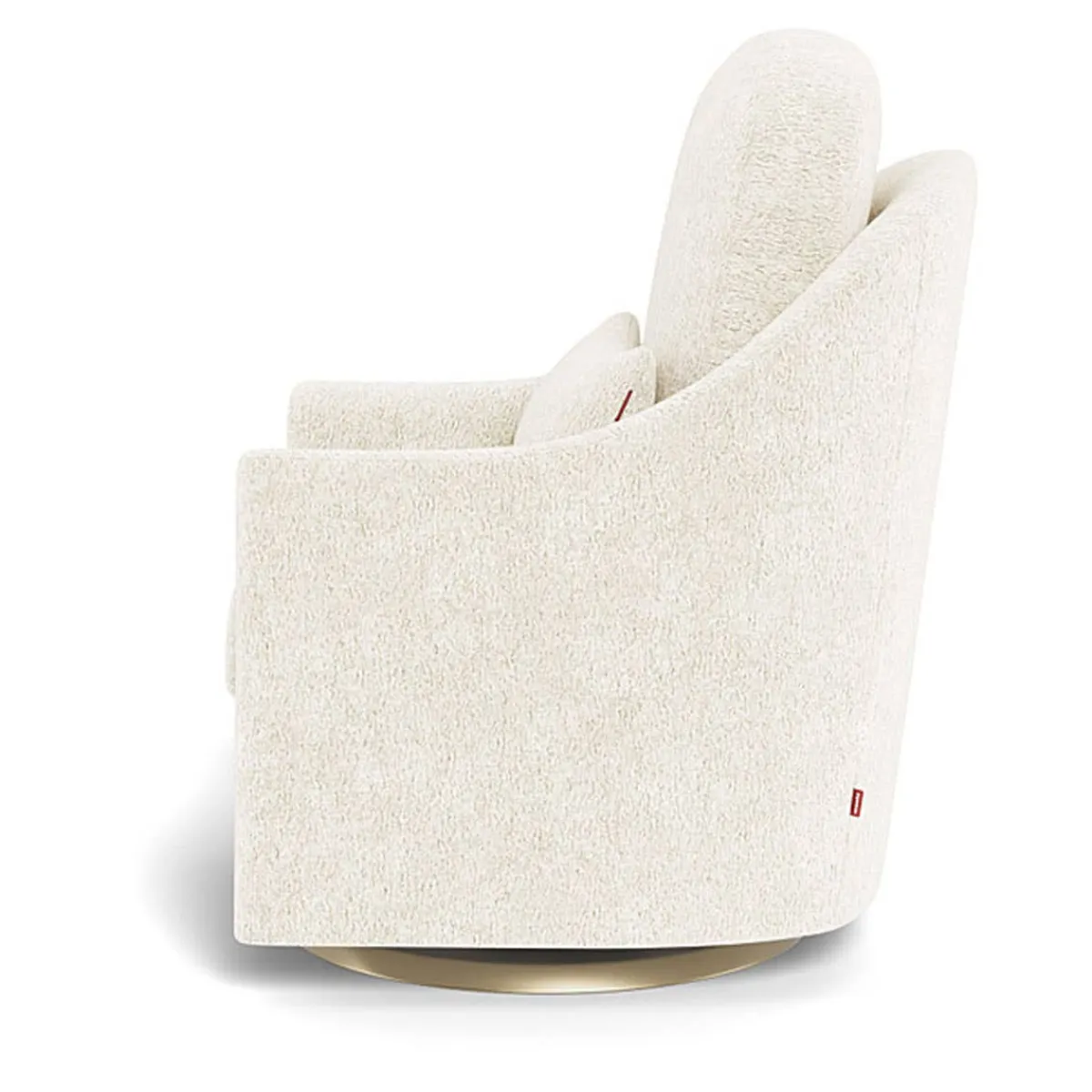 Gliders-Monte Design Nessa Glider - Faux Sheepskin with Swivel Base