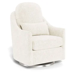 Gliders-Monte Design Nessa Glider - Faux Sheepskin with Swivel Base