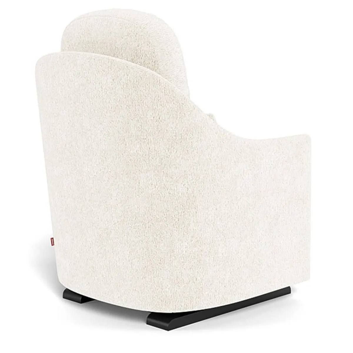Gliders-Monte Design Nessa Glider - Faux Sheepskin with Espresso Base