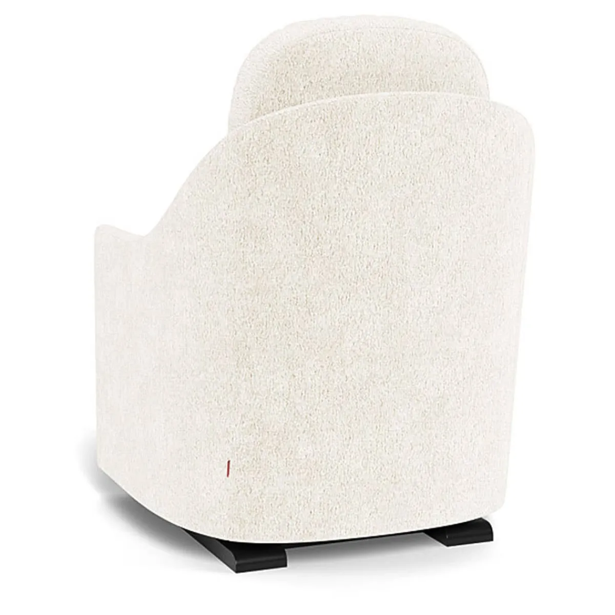 Gliders-Monte Design Nessa Glider - Faux Sheepskin with Espresso Base