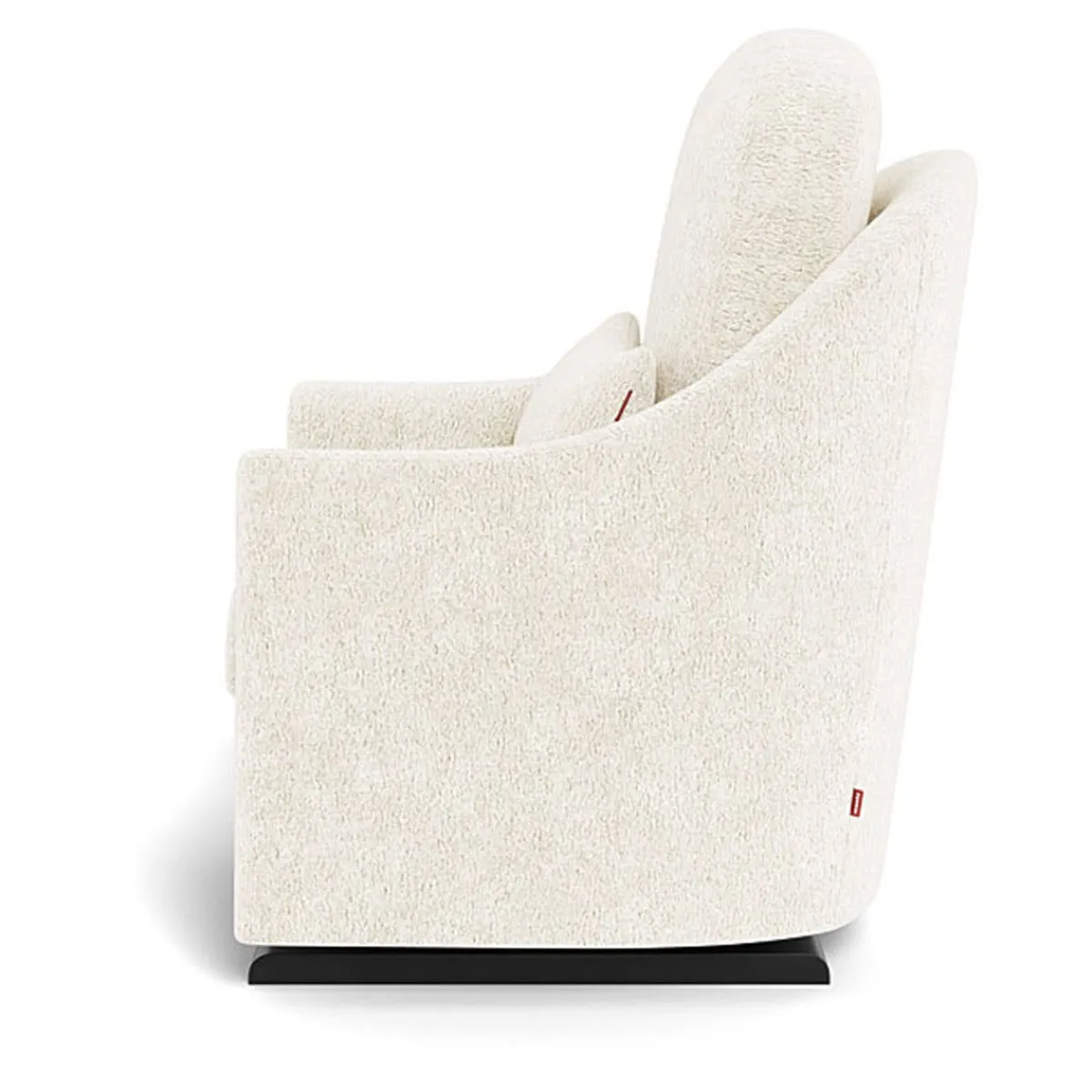 Gliders-Monte Design Nessa Glider - Faux Sheepskin with Espresso Base