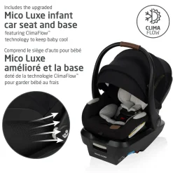 Soft Soles|Perforated Sneakers-Maxi-Cosi New Generation Zelia Luxe 5-in-1 Modular Travel System - Onyx Sand