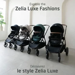 Soft Soles|Perforated Sneakers-Maxi-Cosi New Generation Zelia Luxe 5-in-1 Modular Travel System - Onyx Sand