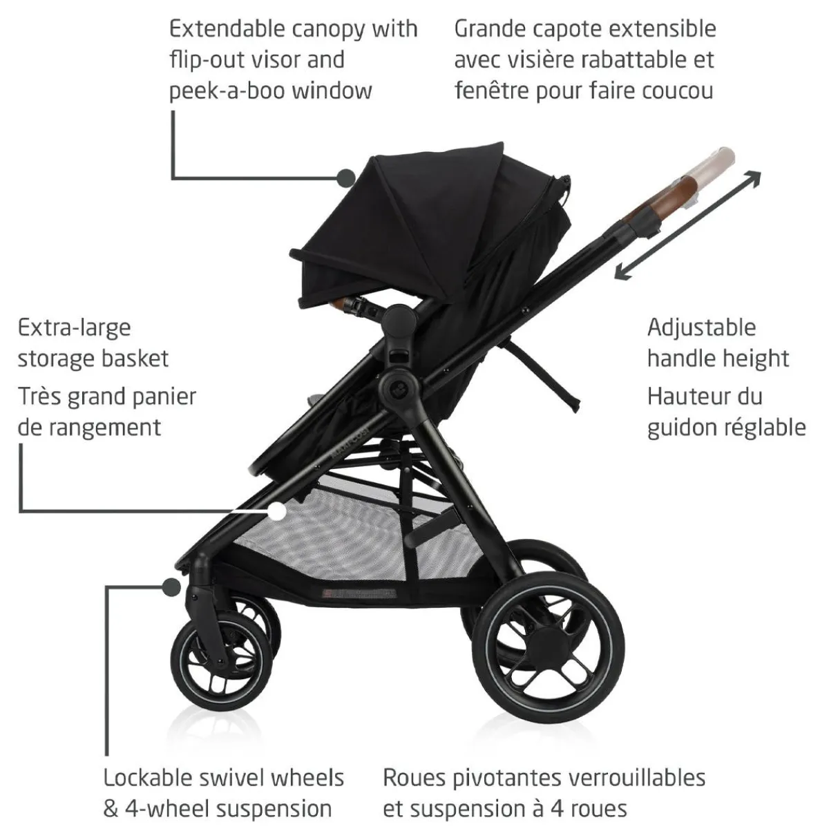 Soft Soles|Perforated Sneakers-Maxi-Cosi New Generation Zelia Luxe 5-in-1 Modular Travel System - Onyx Sand
