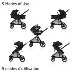 Stroller Bundles|Travel Systems-Maxi-Cosi New Generation Zelia Luxe 5-in-1 Modular Travel System