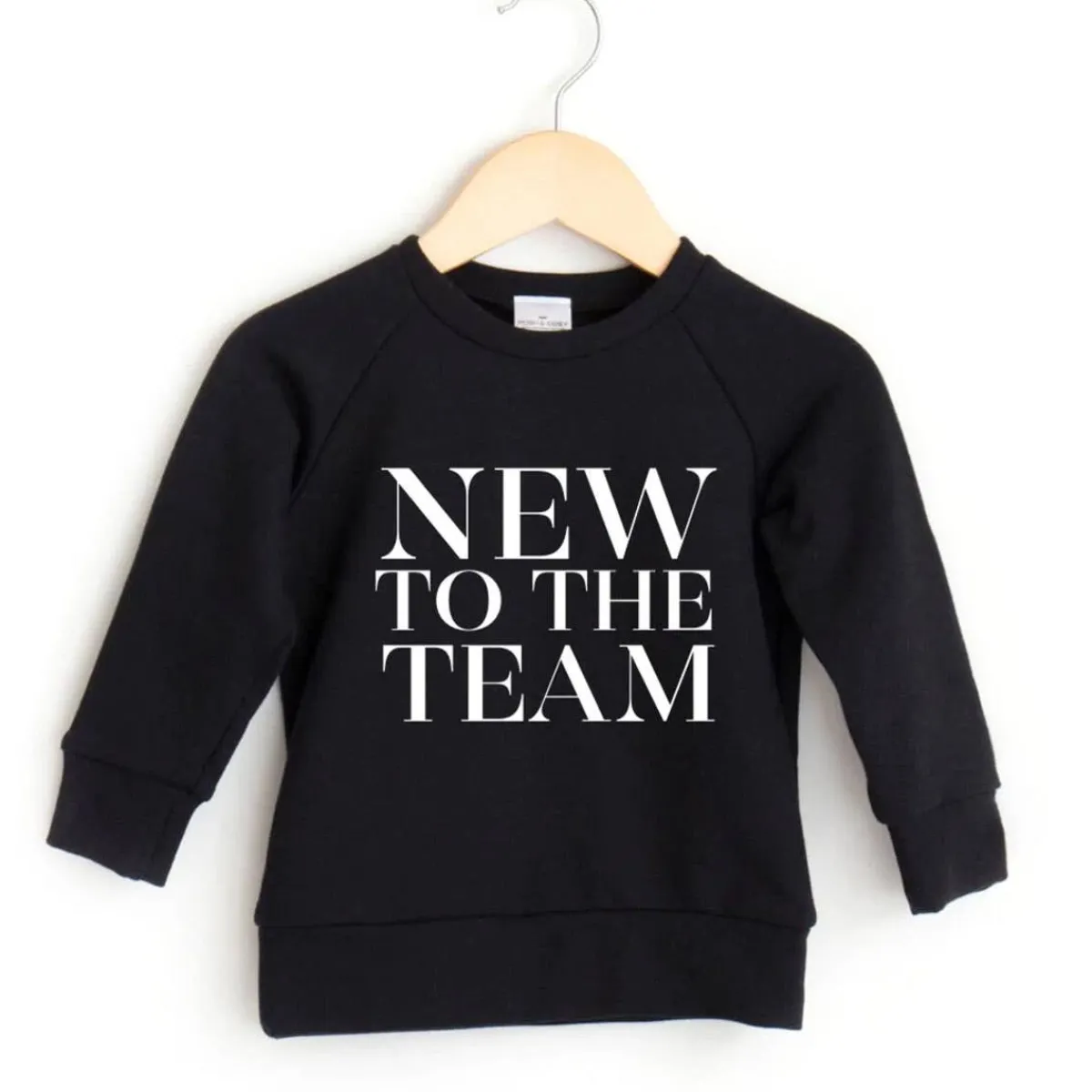 Sweaters + Jackets-Posh & Cozy New to the Team Crewneck (Infant)
