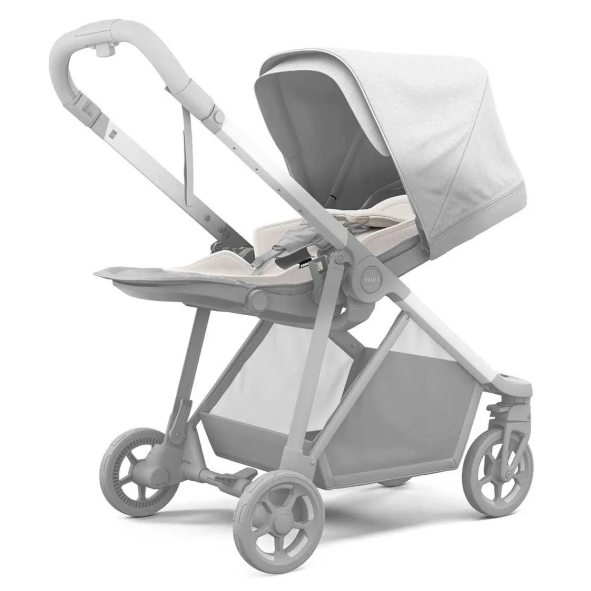 Stroller Accessories-Thule Newborn Inlay Grey