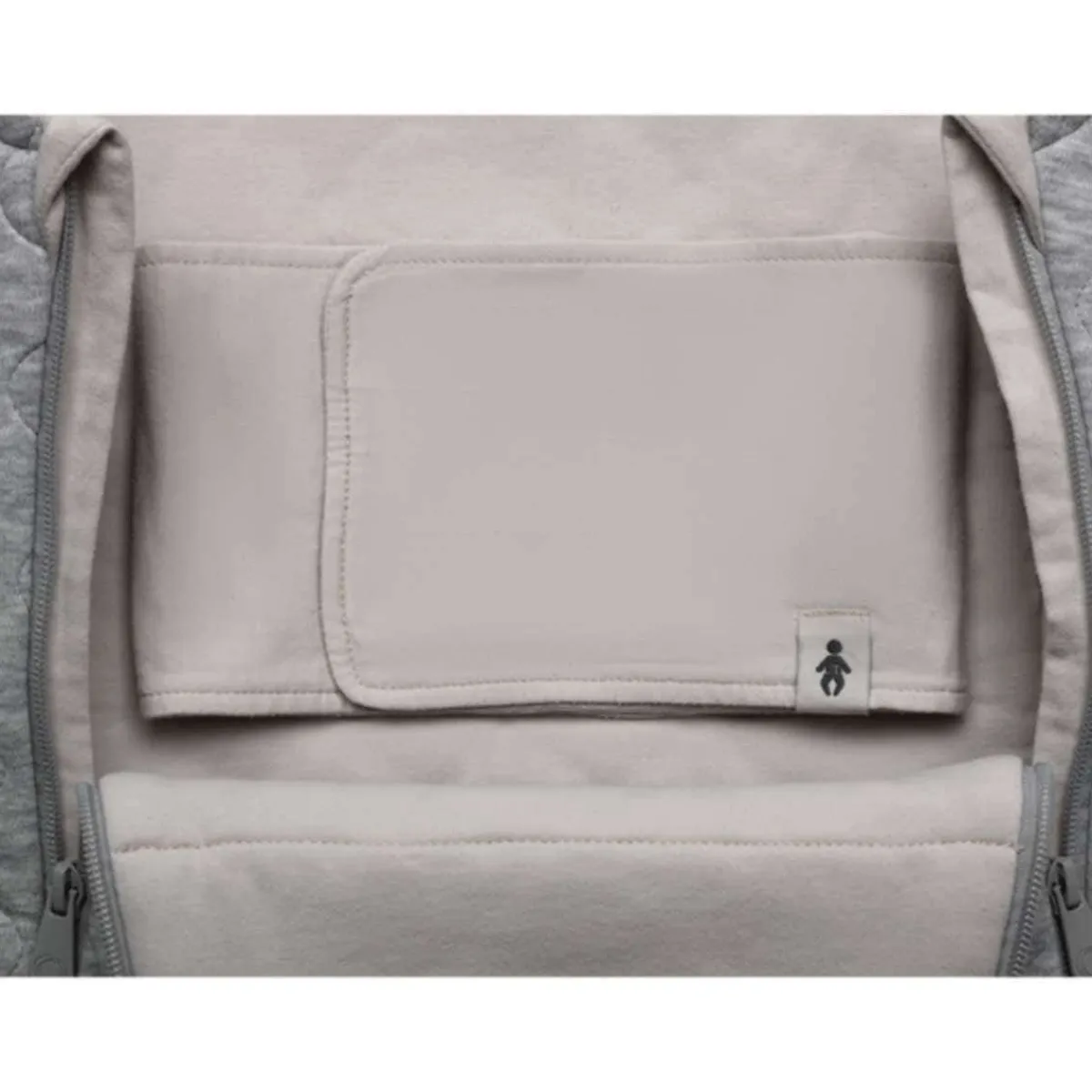 Stroller Accessories-Bugaboo Newborn Inlay Light Grey Melange