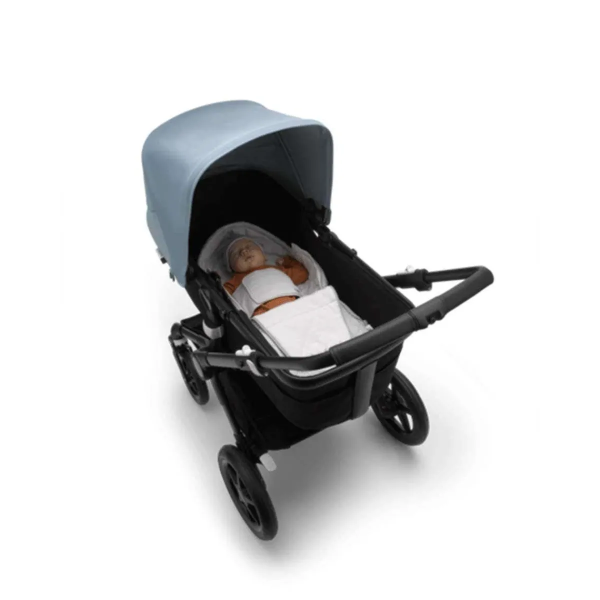 Stroller Accessories-Bugaboo Newborn Inlay Light Grey Melange