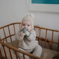 Teethers|Pacifiers + Clips-Mushie No-Drop Teether