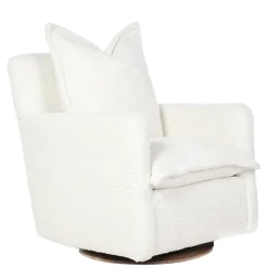 Gliders-Oilo Nola Swivel Glider with Wood Base (Grade D)