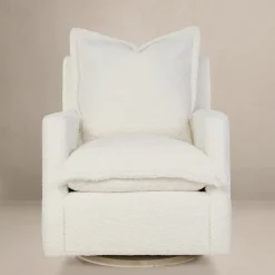 Gliders-Oilo Nola Swivel Glider with Wood Base (Grade D)