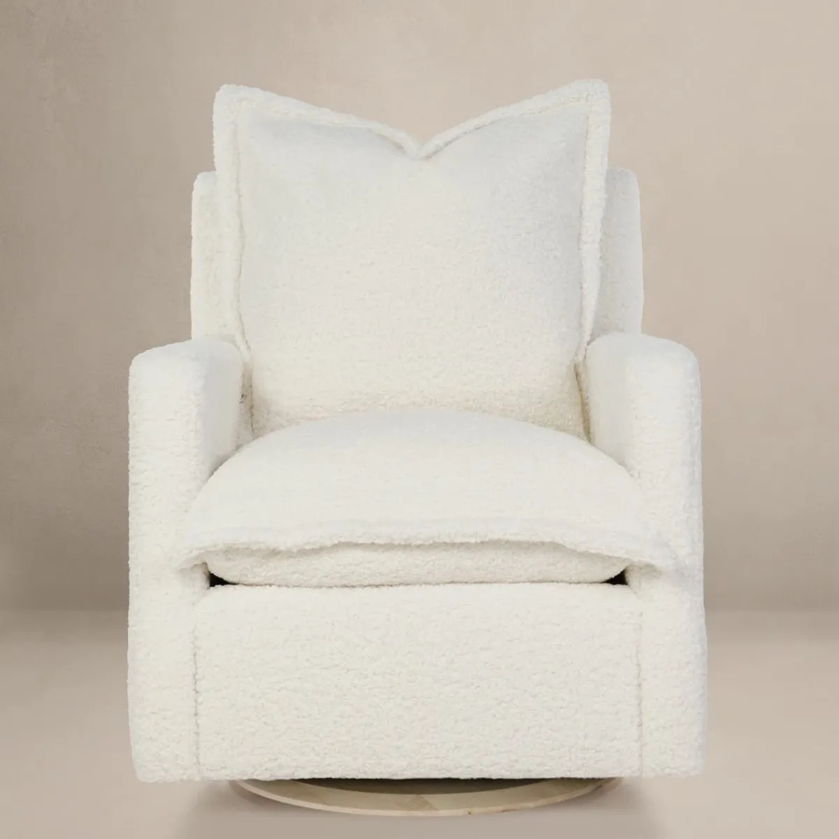 Gliders-Oilo Nola Swivel Glider with Wood Base (Grade D)