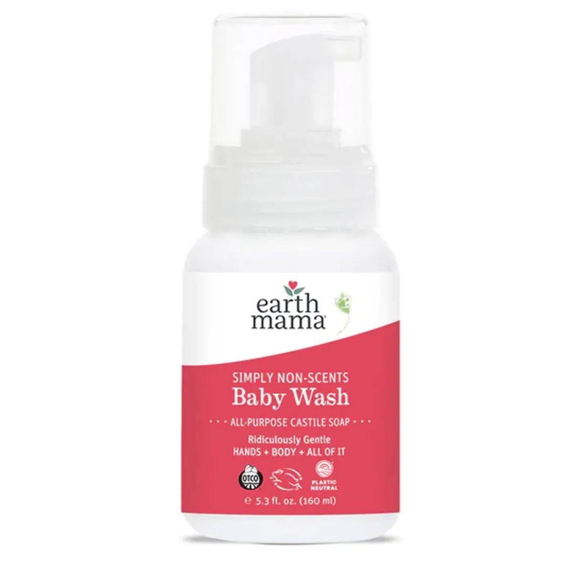 Infant Shampoo + Conditioner|Infant Body Wash-Earth Mama Organics Non-Scents Baby Wash