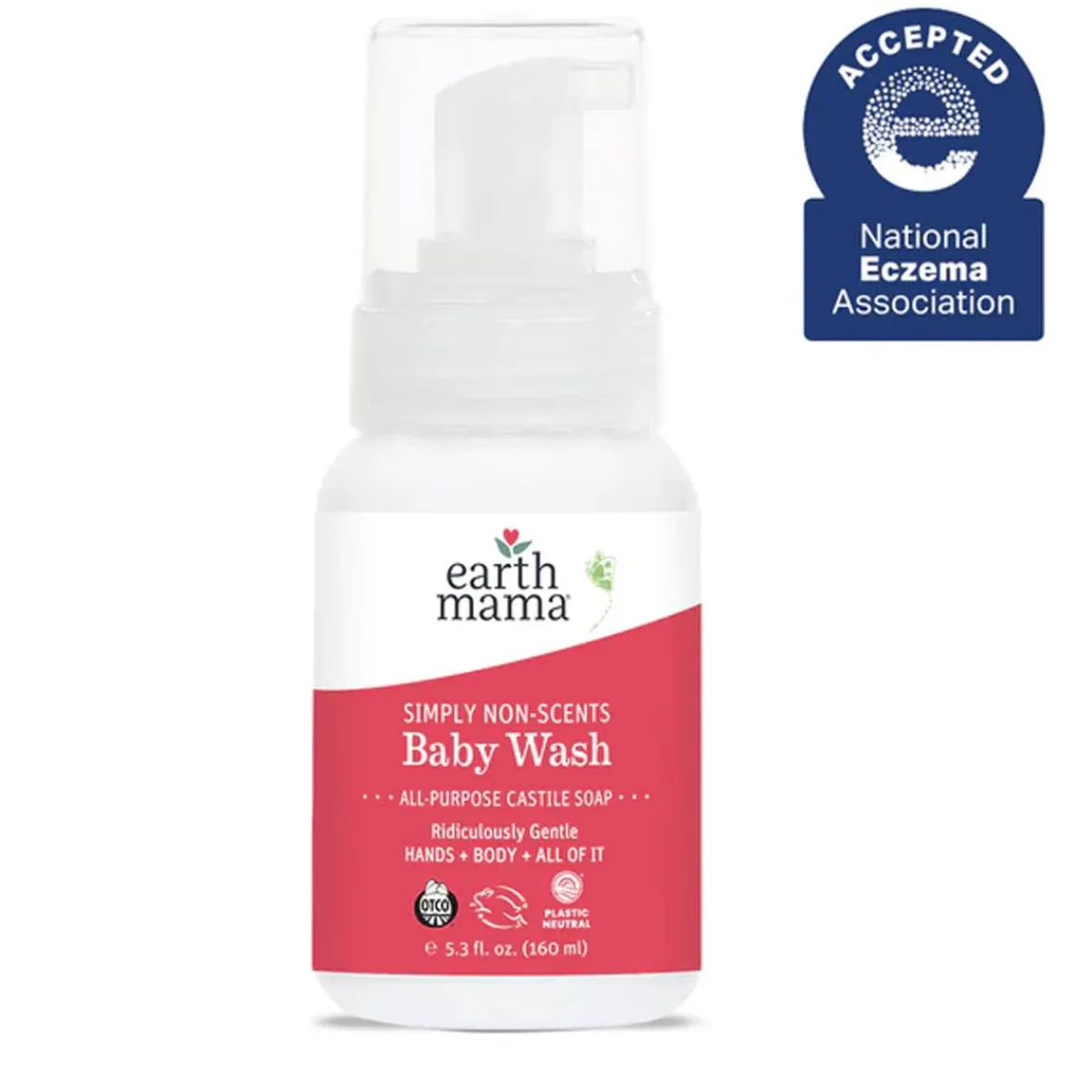 Infant Shampoo + Conditioner|Infant Body Wash-Earth Mama Organics Non-Scents Baby Wash