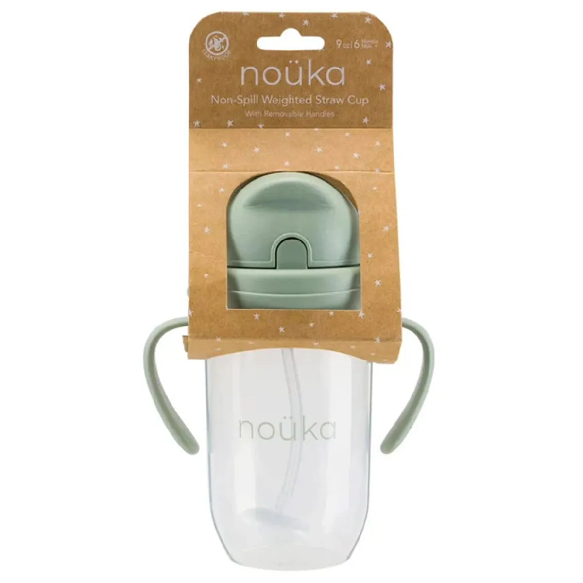 Kids Drinkware|Sippy Cups + Straw Cups-Nouka Non-Spill Weighted Straw Cup (9 oz)