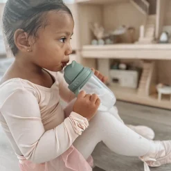 Kids Drinkware|Sippy Cups + Straw Cups-Nouka Non-Spill Weighted Straw Cup (9 oz)