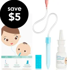 Baby Medical-Fridababy NoseFrida Snotsucker Saline Kit