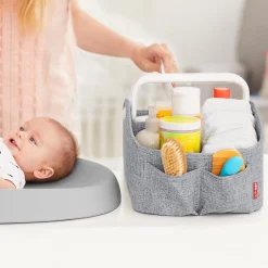 Storage-Skip Hop Nursery Style Light-Up Diaper Caddy