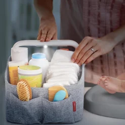Storage-Skip Hop Nursery Style Light-Up Diaper Caddy