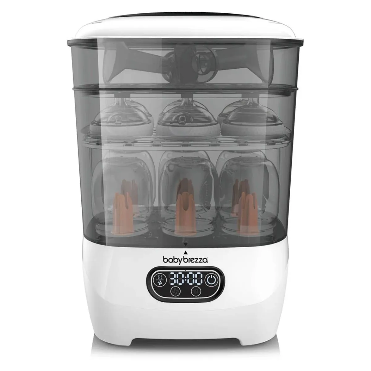 Bottle Sterilizers-Baby Brezza One Step Baby Bottle Sterilizer Dryer Advanced