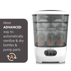 Bottle Sterilizers-Baby Brezza One Step Baby Bottle Sterilizer Dryer Advanced