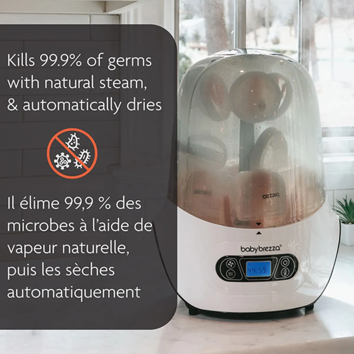 Bottle Sterilizers-Baby Brezza One Step Sterilizer Dryer