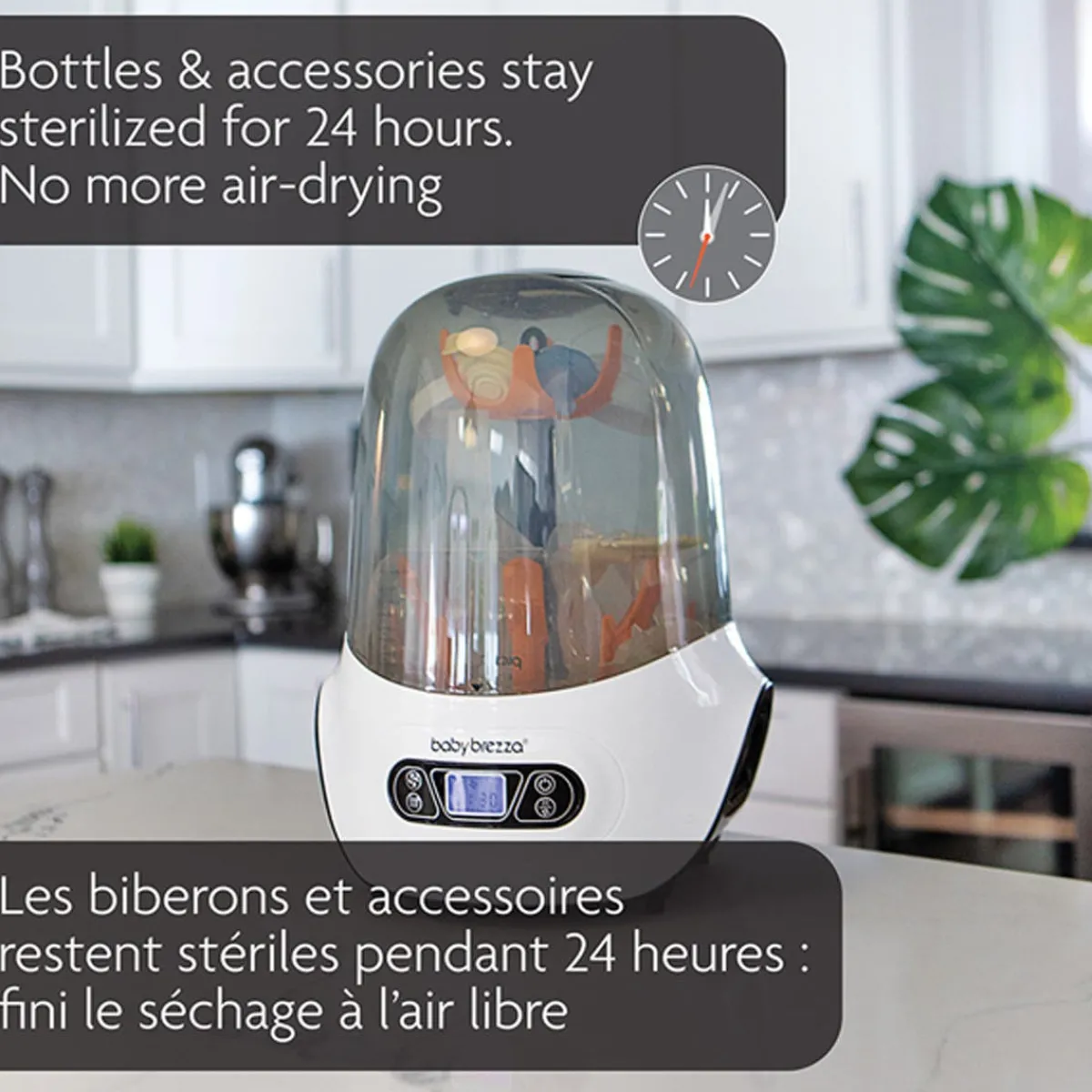 Bottle Sterilizers-Baby Brezza One Step Sterilizer Dryer