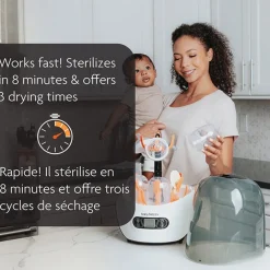 Bottle Sterilizers-Baby Brezza One Step Sterilizer Dryer