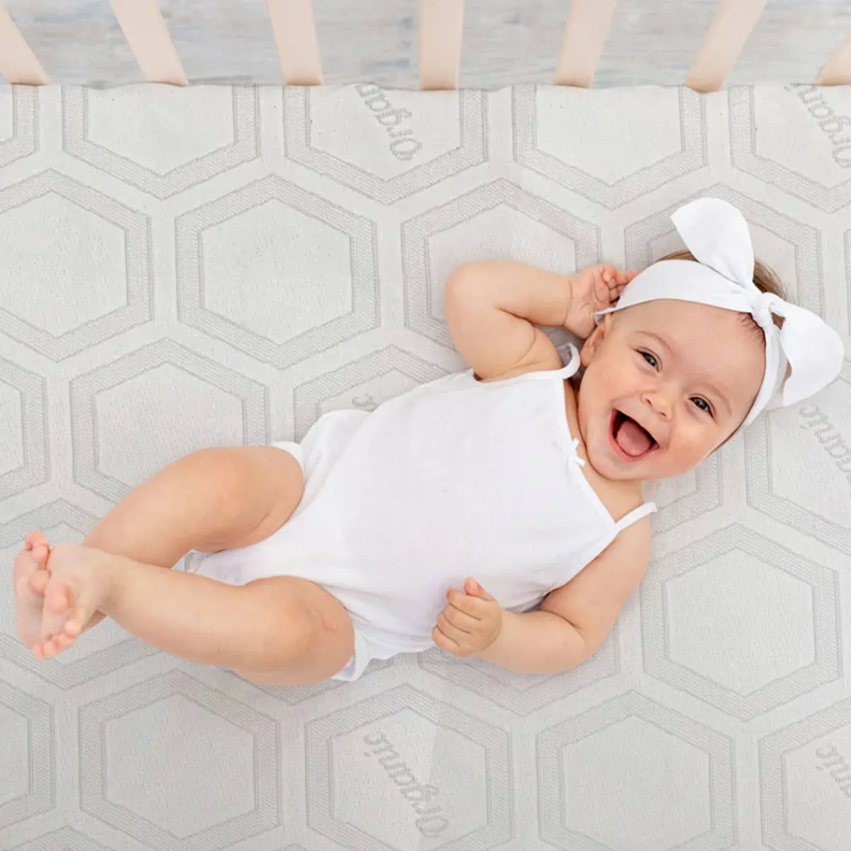 Crib Mattress Protection-Simmons OOPS Organic Plus Crib Mattress Protector