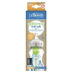 Glass Baby Bottles|Baby Bottles-Dr. Brown's Options+ Wide Neck Glass Bottle (9 oz)