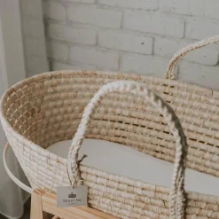 Bassinet Sheets-MustBeBaby Organic Bamboo Bassinet Sheet