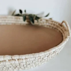 Bassinet Sheets-MustBeBaby Organic Bamboo Bassinet Sheet